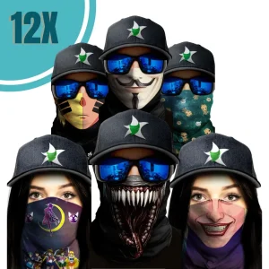 Pack de 12 Bandanas Series, peliculas y anime