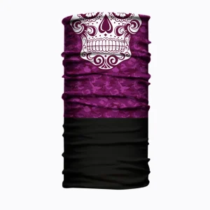 Bandana Doble Camu Skull Rosa